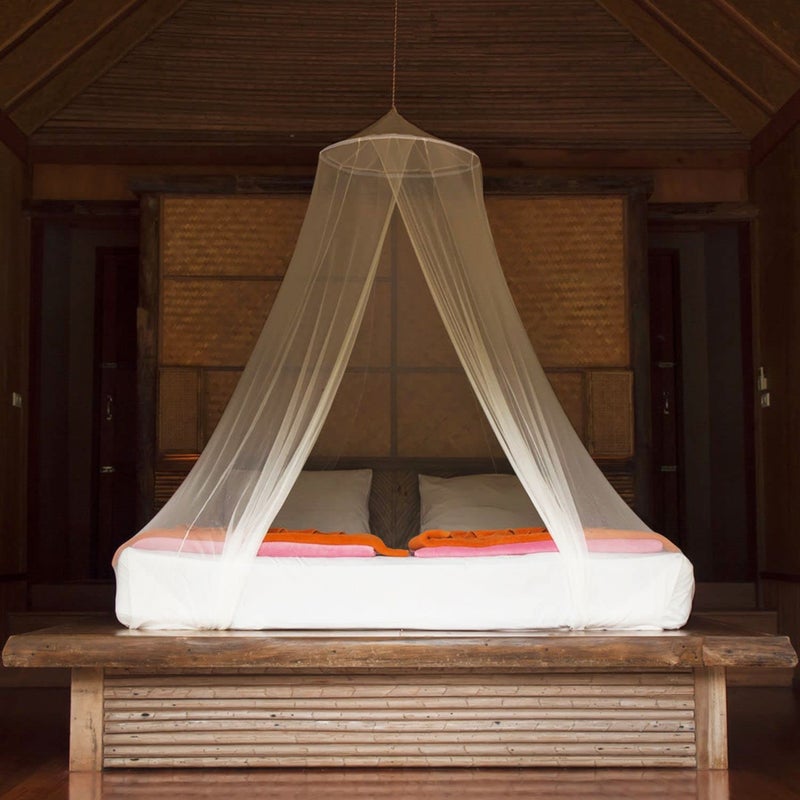 Universal Backpackers Mosquito Net for Single to King-Sized Beds â€“ 2 Openings or Fully-Enclosed Bed Canopy â€“ Conical Design for Decoration or Travel â€“ Free Bag & Hanging Kit for Easy Setup - Image 3